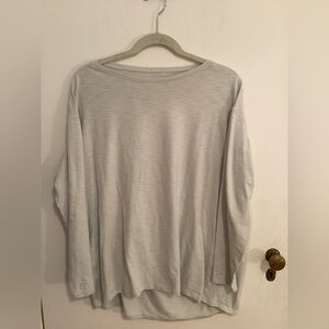 Lululemon Sea Mist Back in Action Long-Sleeve Shirt Size 10